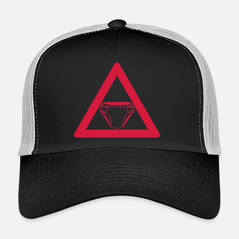 Warnung Windel Schild Trucker Cap