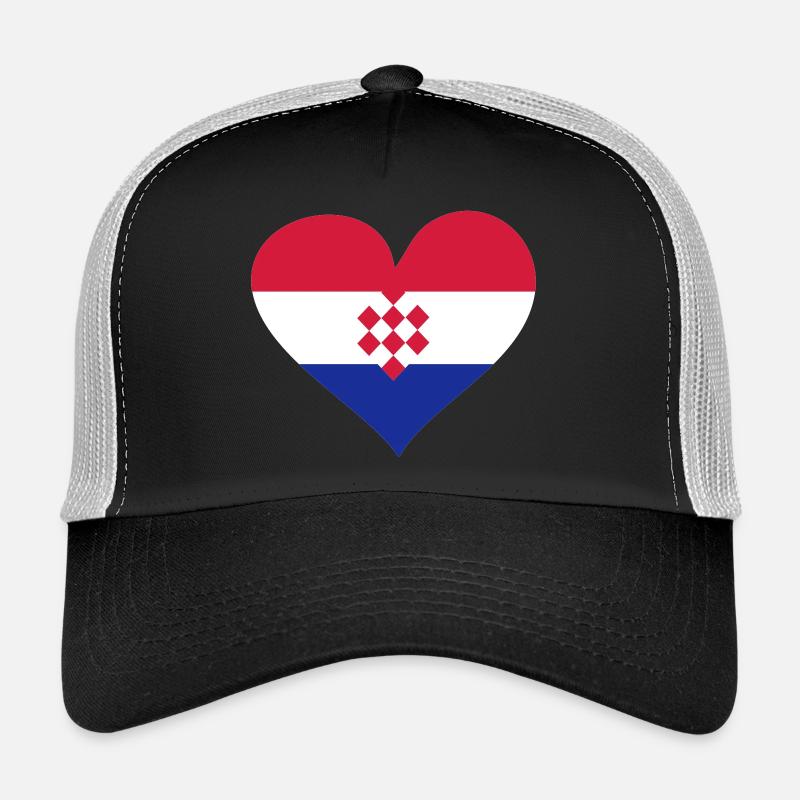Herz Kroatien Trucker Cap