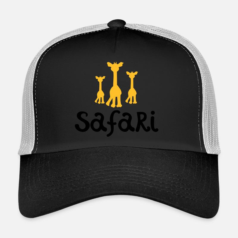 safari - Trucker Cap - Schwarz/Steingrau