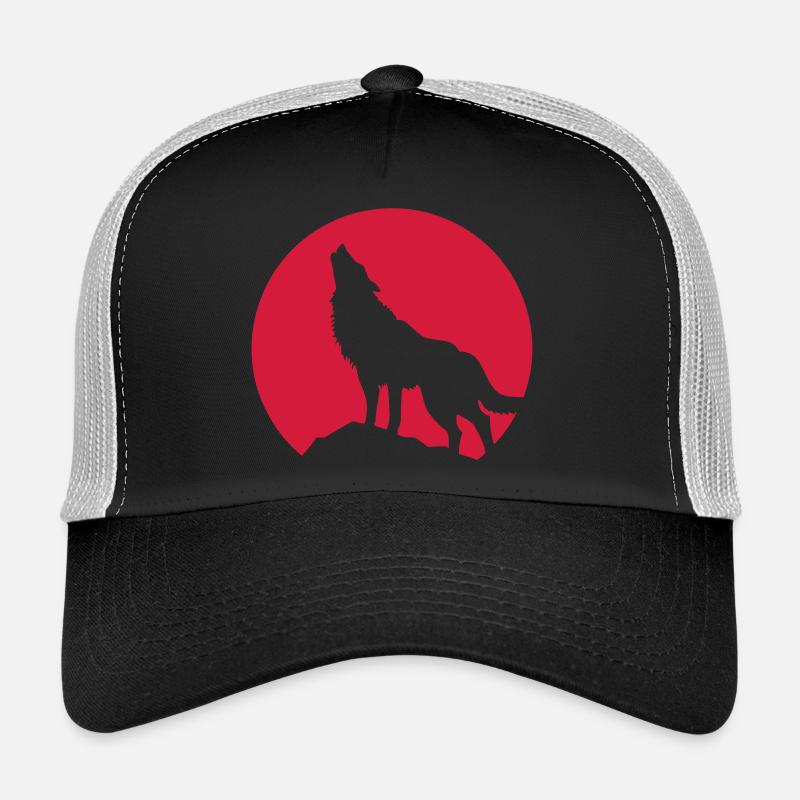 Wolf - Trucker Cap - Schwarz/Steingrau