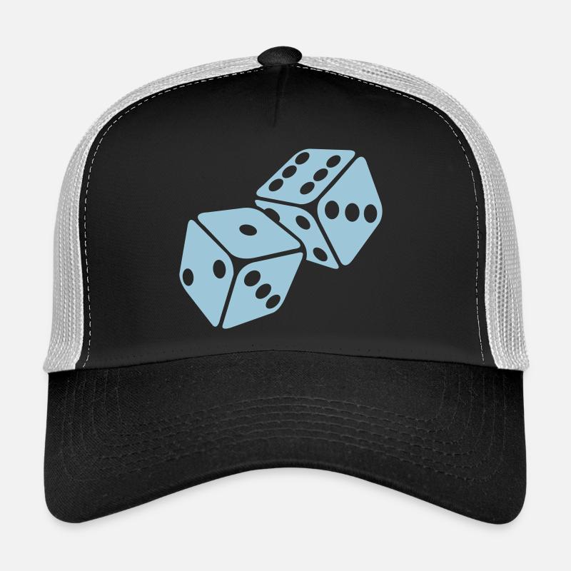 würfel - Trucker Cap - Schwarz/Steingrau