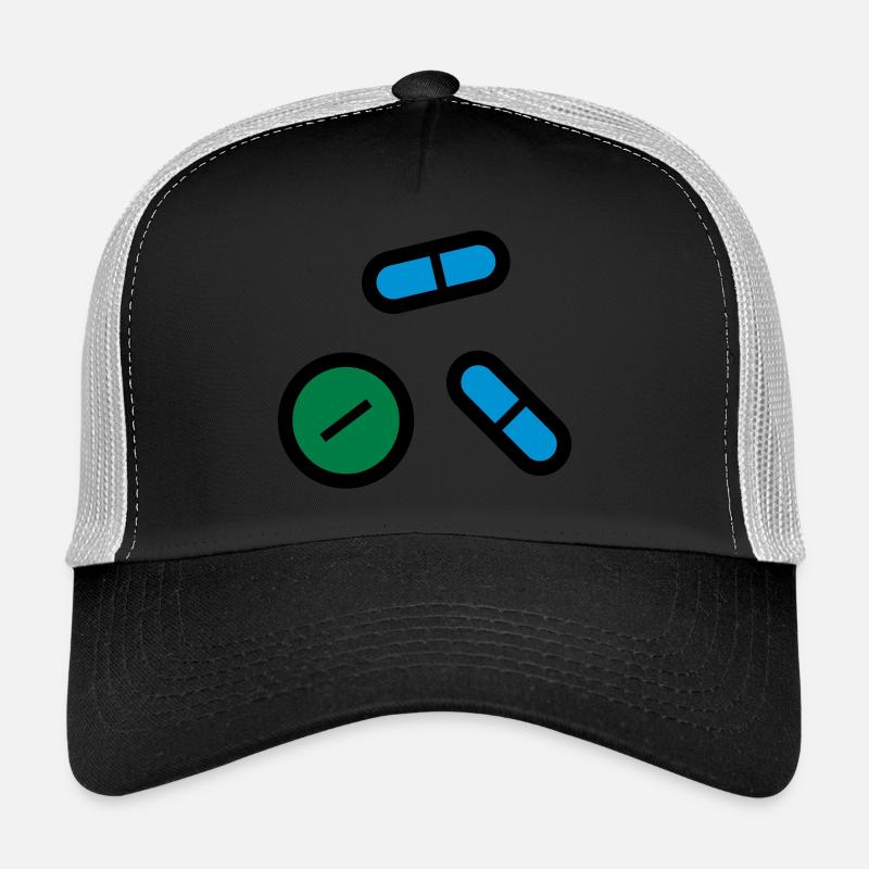 Pills, medicines, medicine, drugs Trucker Cap