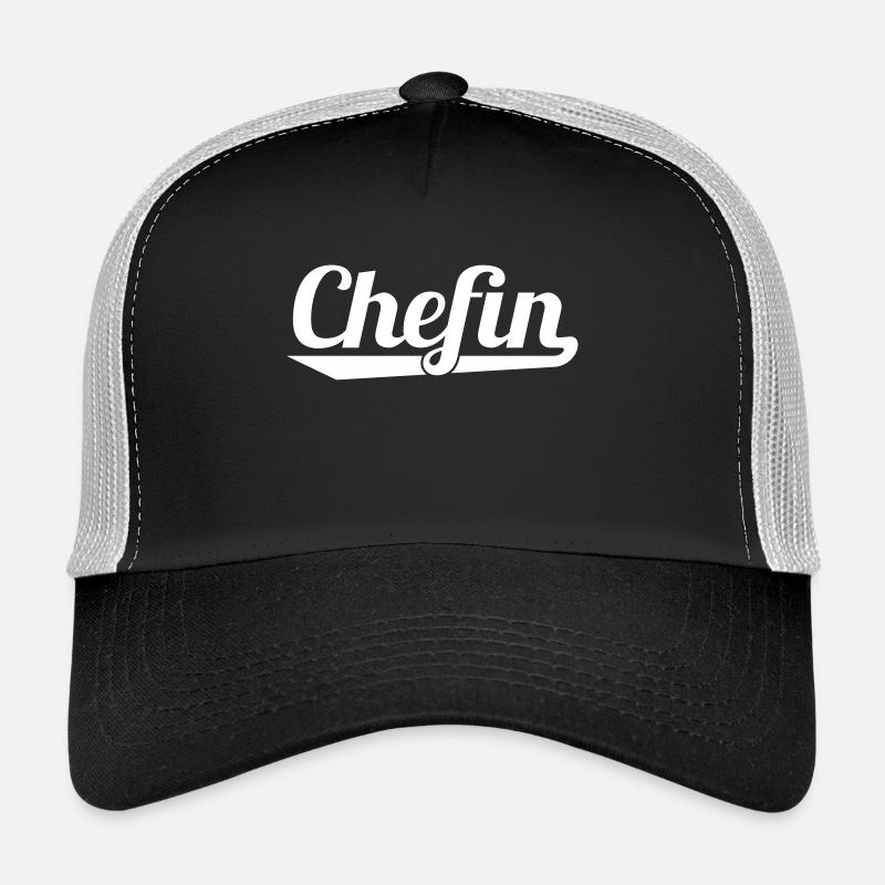 Chefin - Trucker Cap - Schwarz/Steingrau