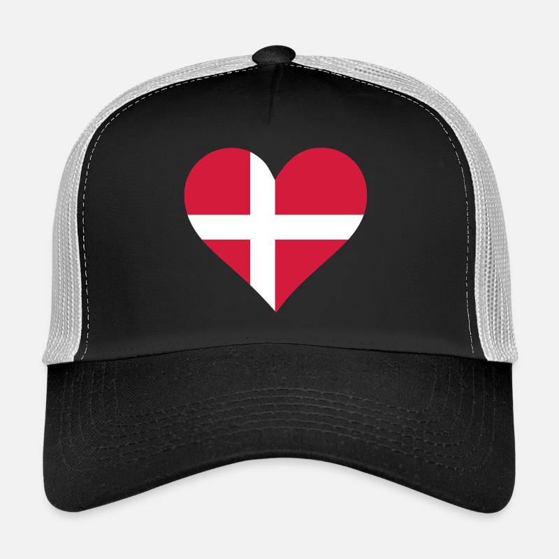 Un coeur pour le Danemark Casquette trucker 
