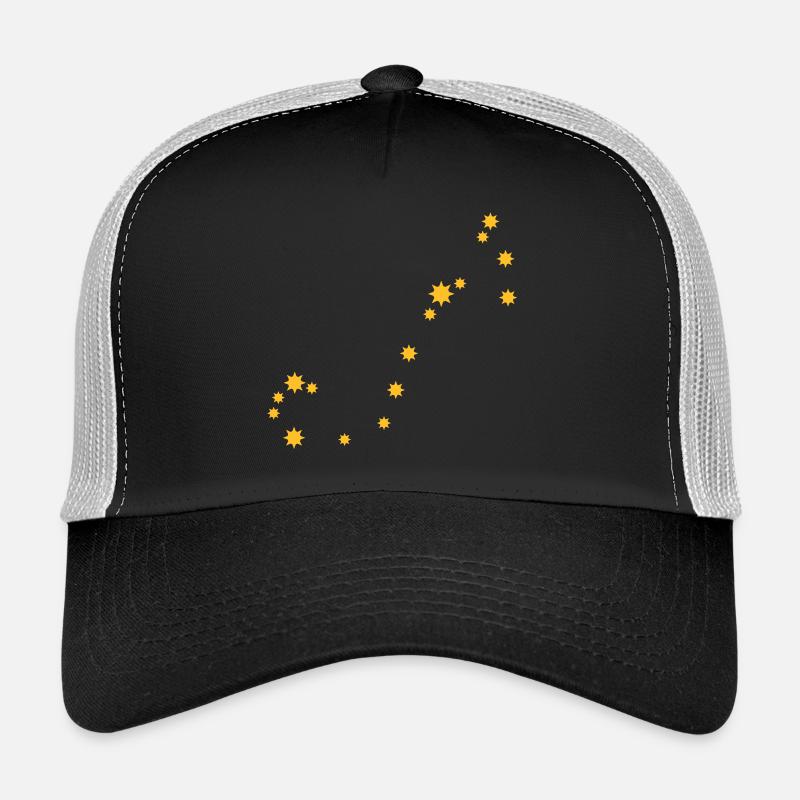 Sternzeichen Skorpion Zodiac Nachthimmel Star hell - Trucker Cap - Schwarz/Steingrau