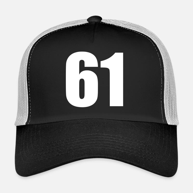 61 - Casquette trucker  - noir/gris pierre