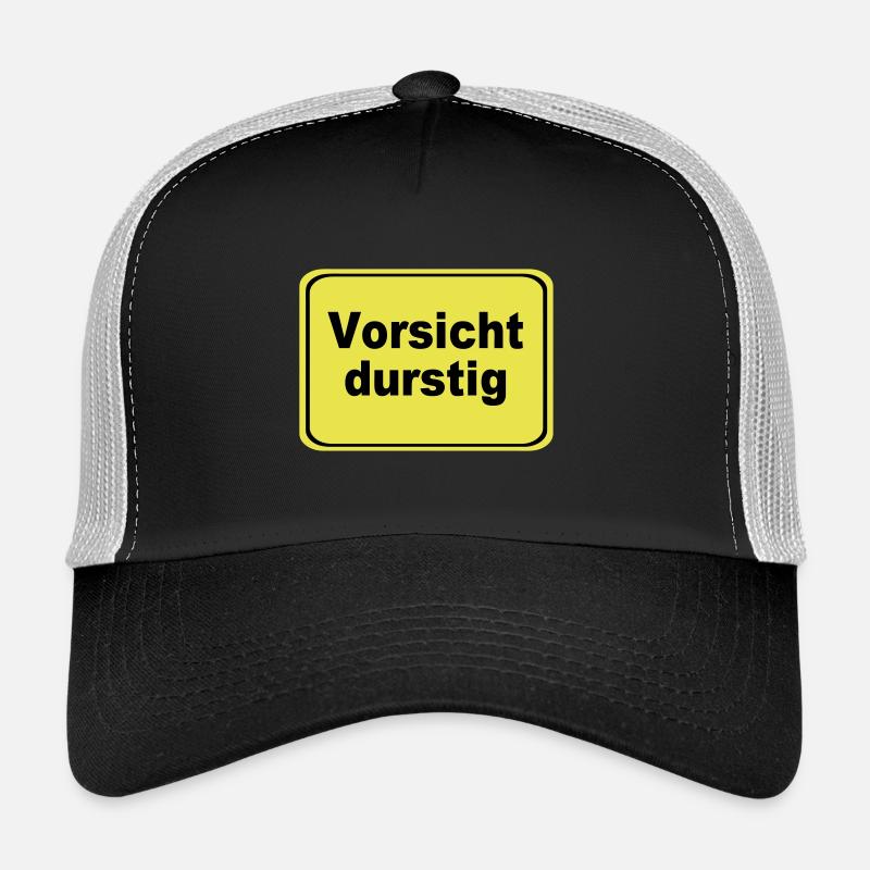 Fun Party Spruch Statement Vorsicht durstig (25) Trucker Cap
