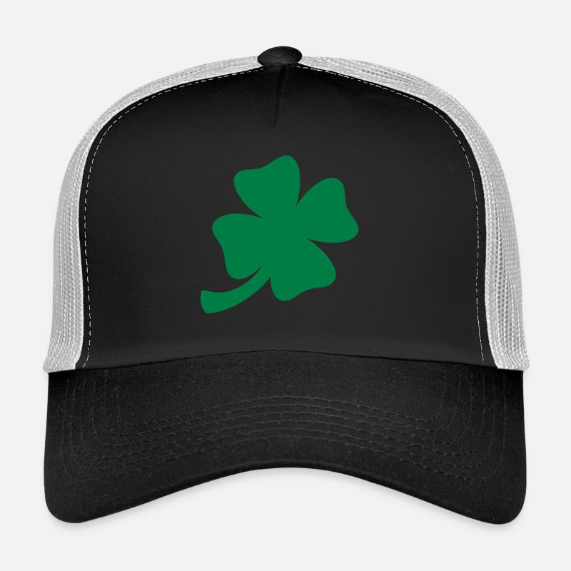 Lucky clover / four leaved clover (1c) Trucker Cap