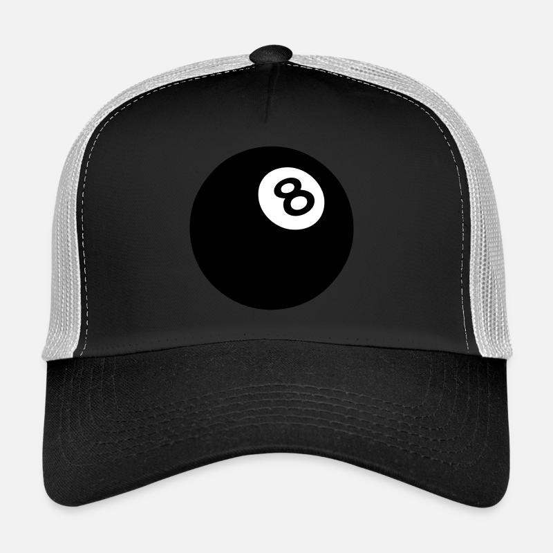schwarz 8 Ball Pool 502 Trucker Cap