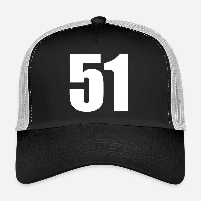 51 - Casquette trucker - noir/gris pierre