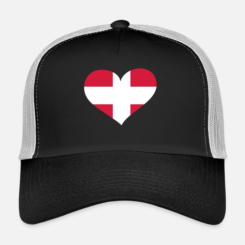 Dänemark Herz; Heart Denmark Trucker Cap