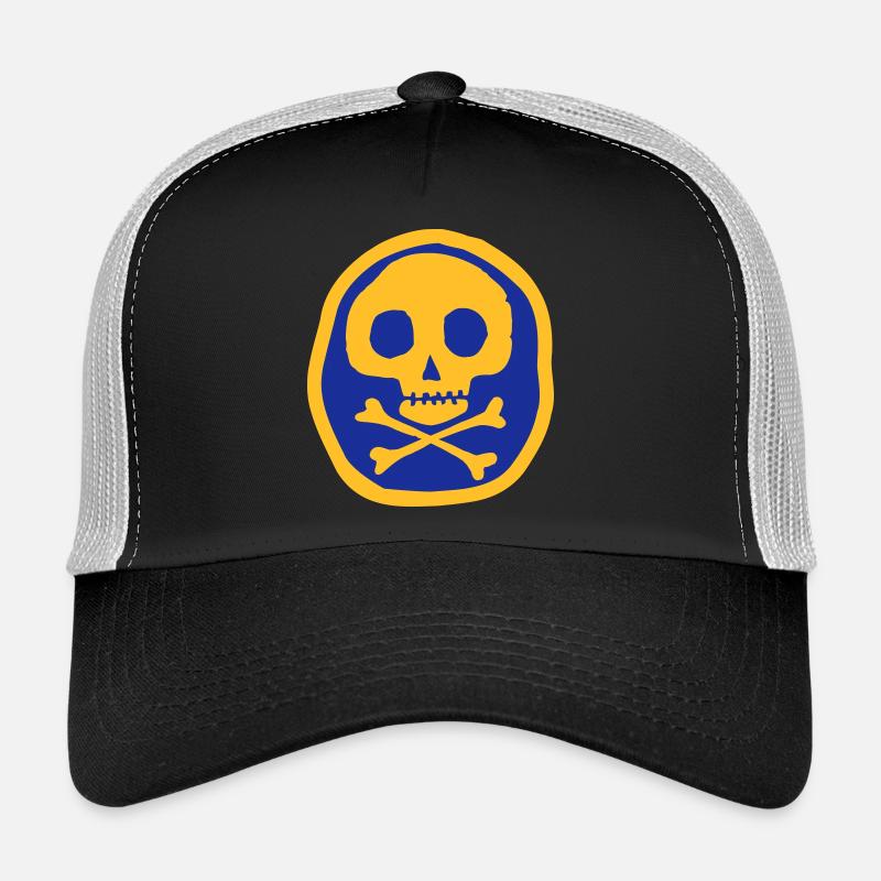 Crâne et os Casquette trucker 