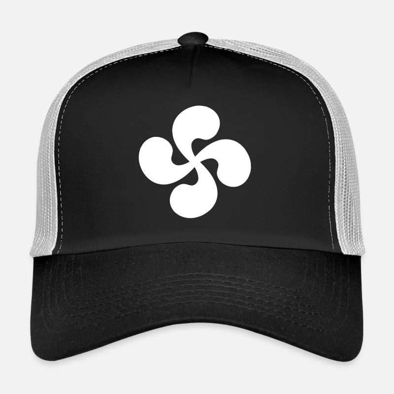 Croix Basque seul Rouge Casquette trucker 