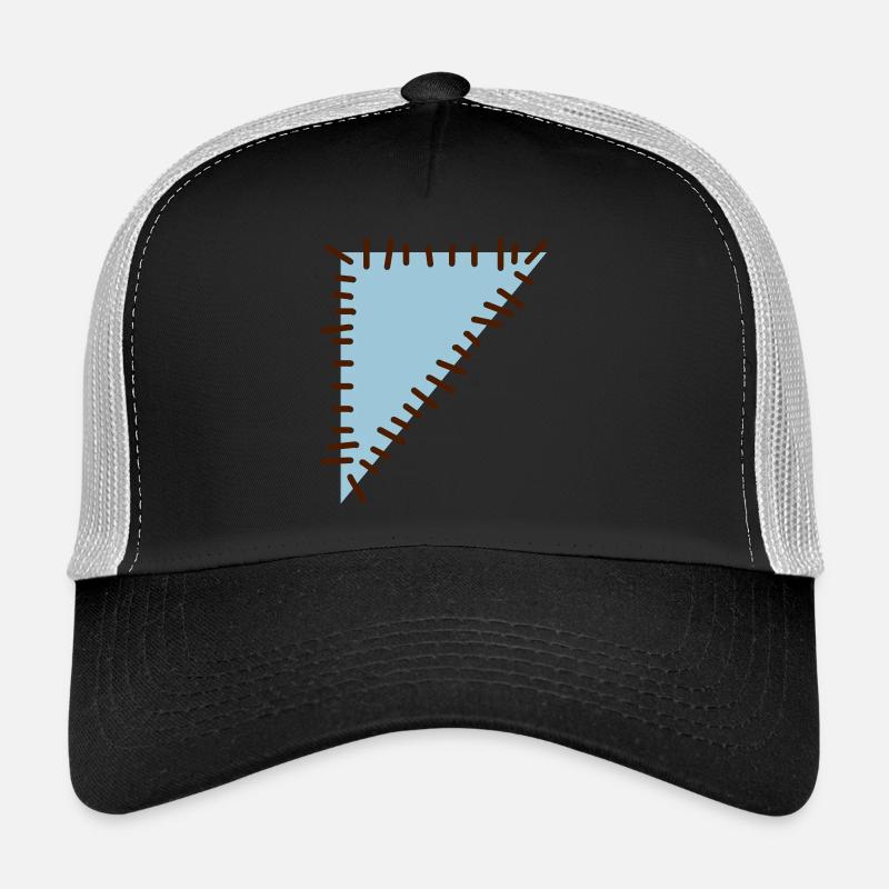 flicken3 - Trucker Cap - Schwarz/Steingrau