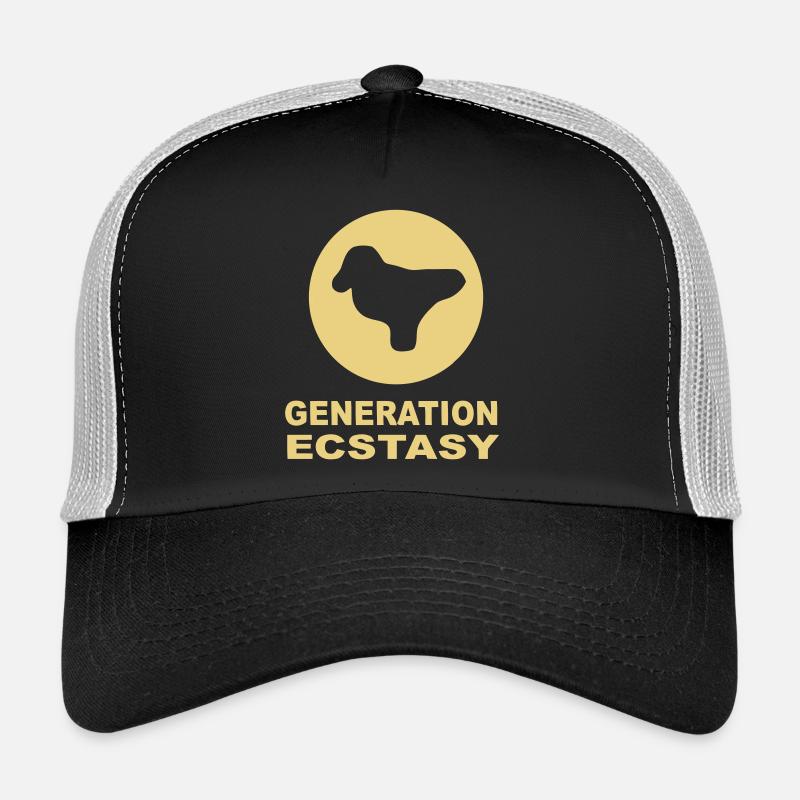 Generation Ecstasy featuring a Dove Pill Trucker Cap