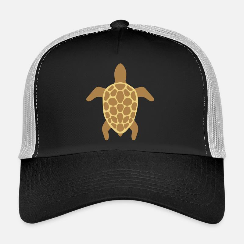 Tortue de mer - Casquette trucker  - noir/gris pierre