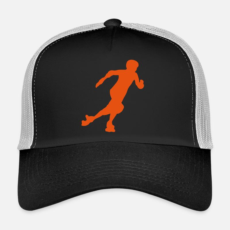 roller derby woman silhouette 3 Trucker Cap