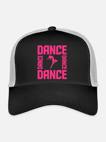 Dance - Casquette trucker  - noir/gris pierre - Devant