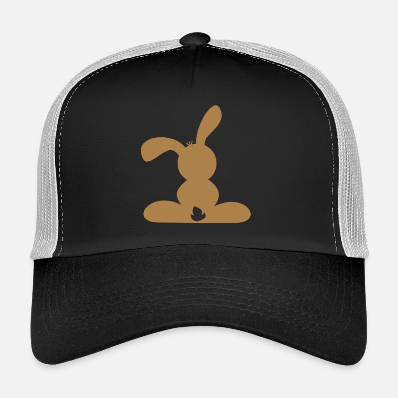 Hase - Trucker Cap - Schwarz/Steingrau