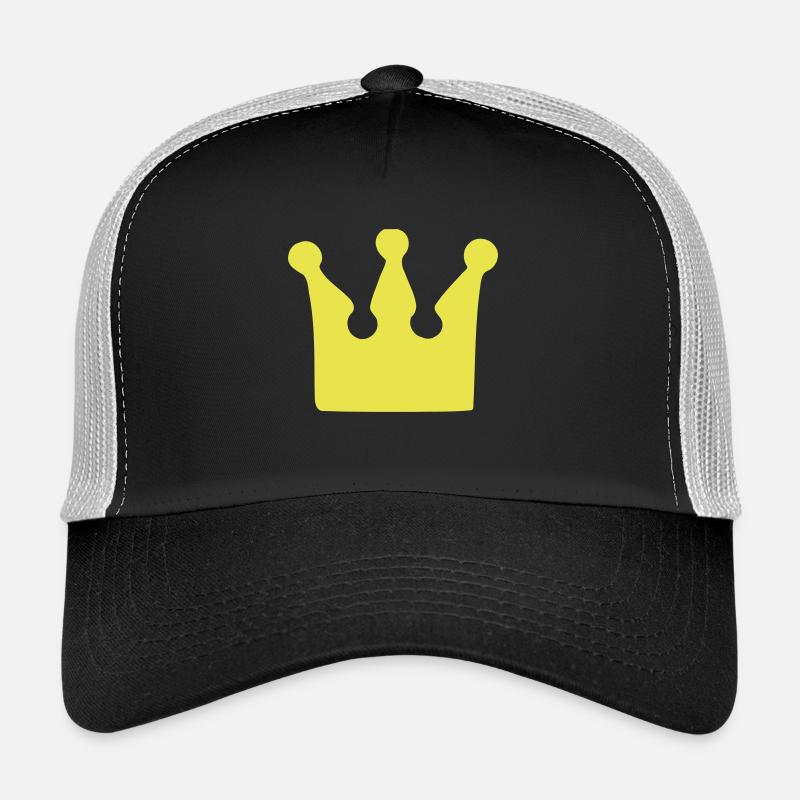 Krone - Crown - König - King - Trucker Cap - Schwarz/Steingrau