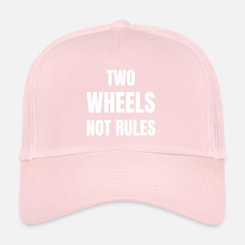 Two wheels no rules Trucker Cap