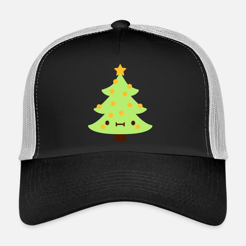Weihnachtsbaum mit Gesicht Trucker Cap