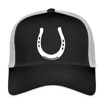 fer à cheval - Casquette trucker  - noir/gris pierre - Devant