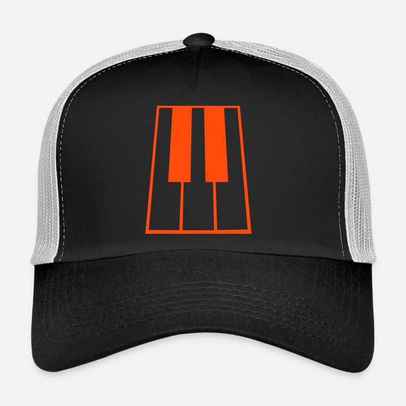 Piano Keys Instrument Playing Classical Music Trucker Cap