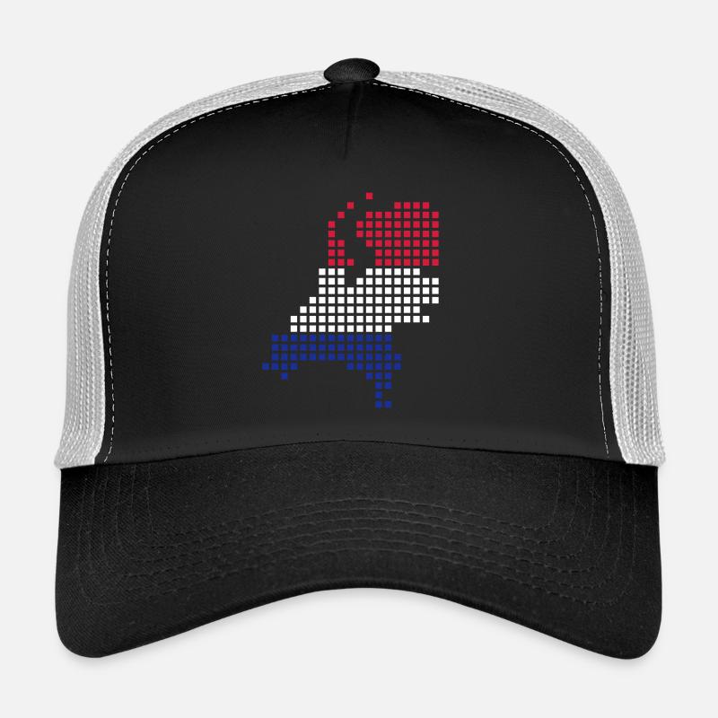 Holland - Niederlande - Trucker Cap - Schwarz/Steingrau