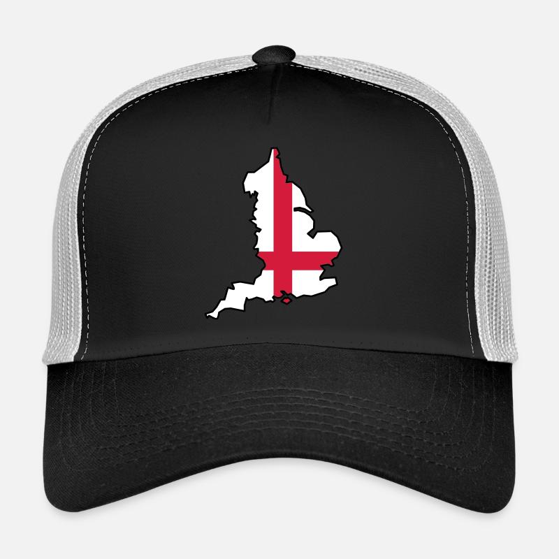 England & Flag - Trucker Cap - black/stone grey