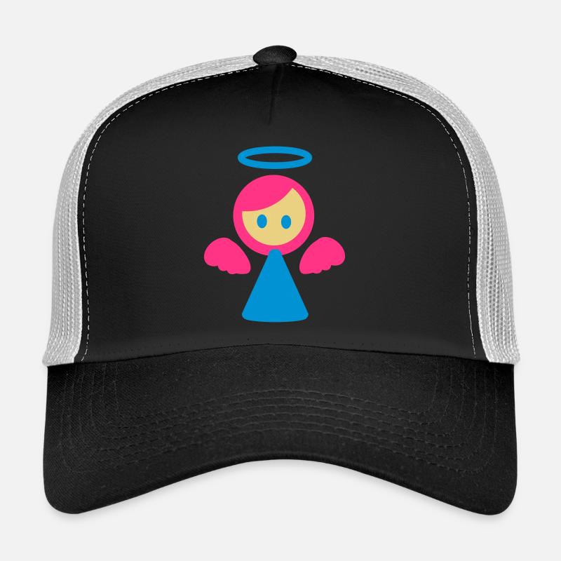 kleiner Engel 3 - Trucker Cap - Schwarz/Steingrau