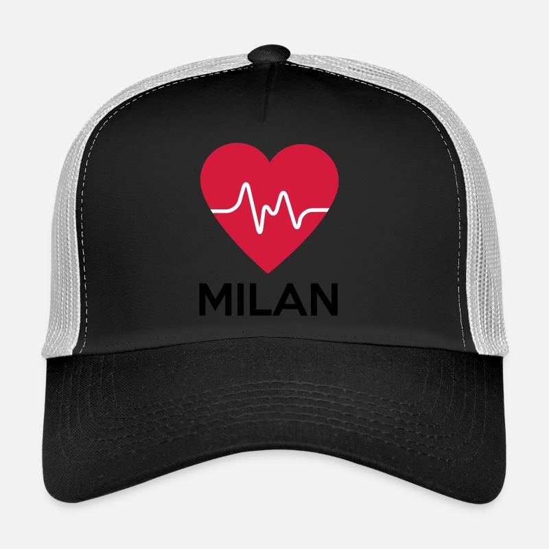 coeur de Milan Casquette trucker 
