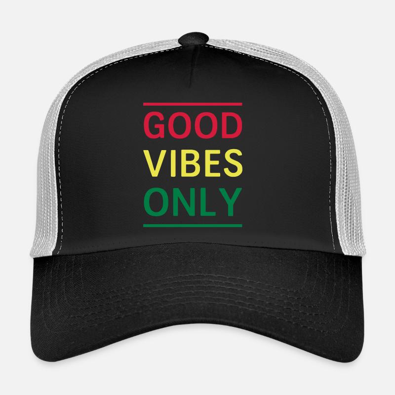 Good Vibes Only - Trucker Cap - black/stone grey