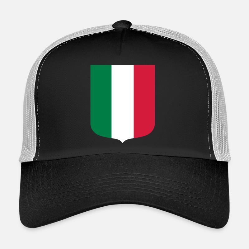 Italien - Trucker cap - sort/stengrå