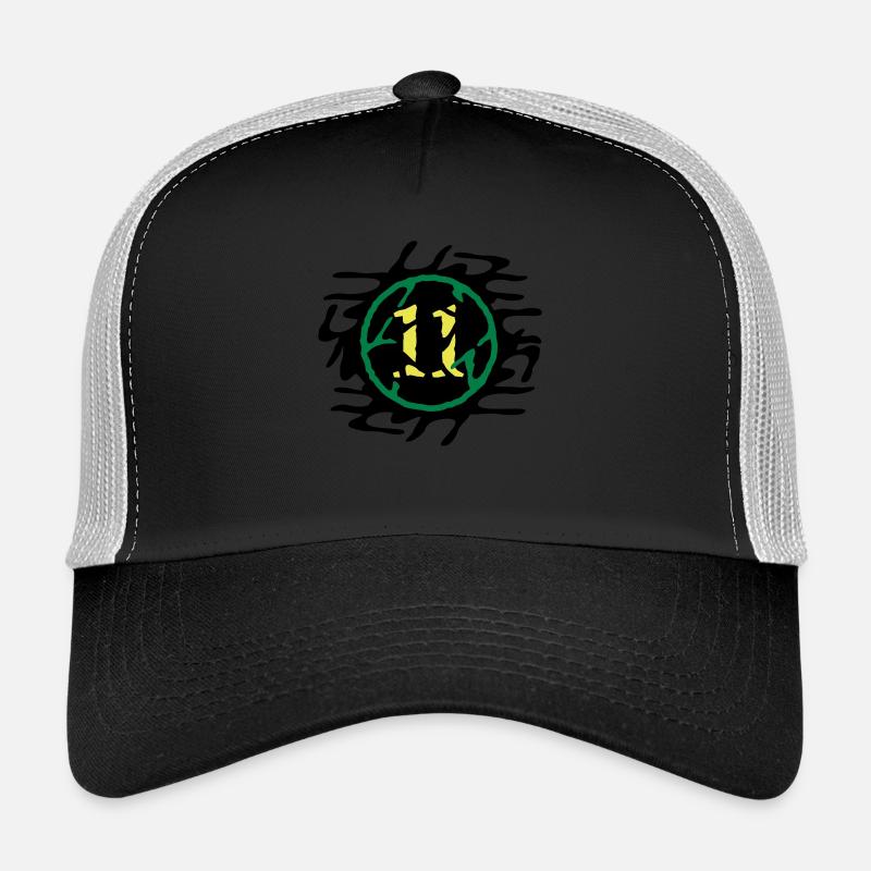 11_klecks_broken_vec_3en Trucker Cap