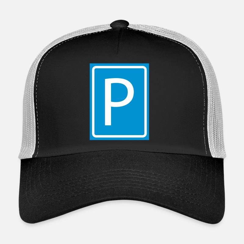 P Parken Buchstabe Parkscheibe Parkplatz 2c Trucker Cap