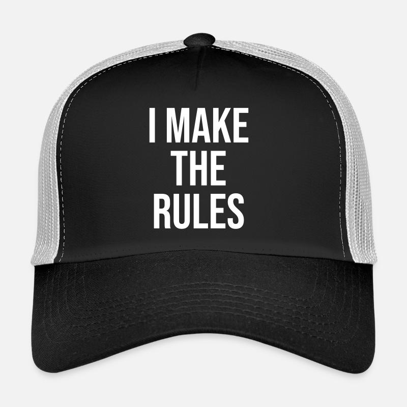 I make the rules - Trucker Cap - Schwarz/Steingrau