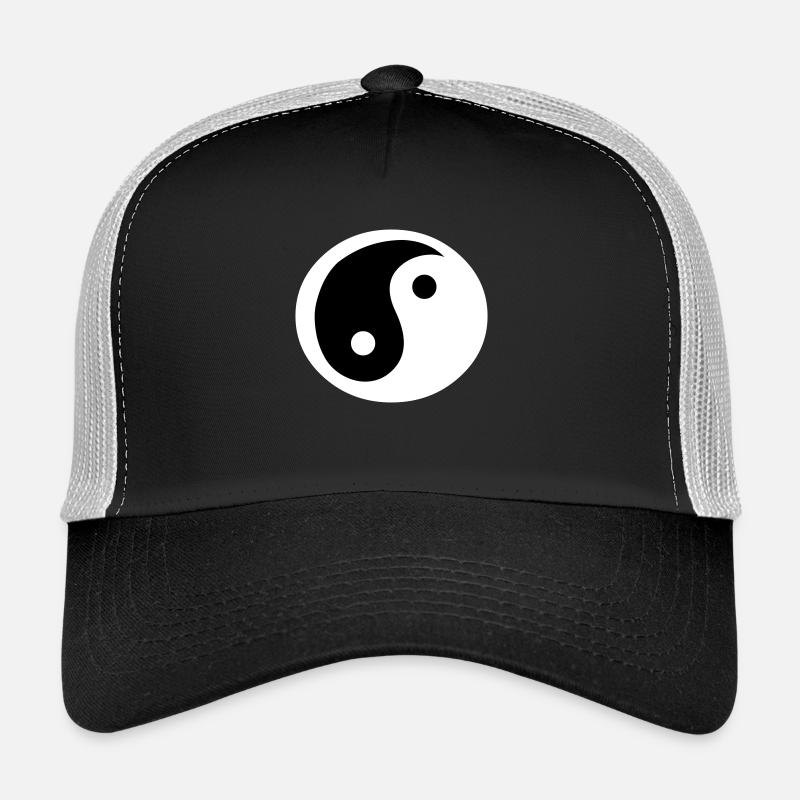 Yin & Yang - Trucker Cap - Schwarz/Steingrau