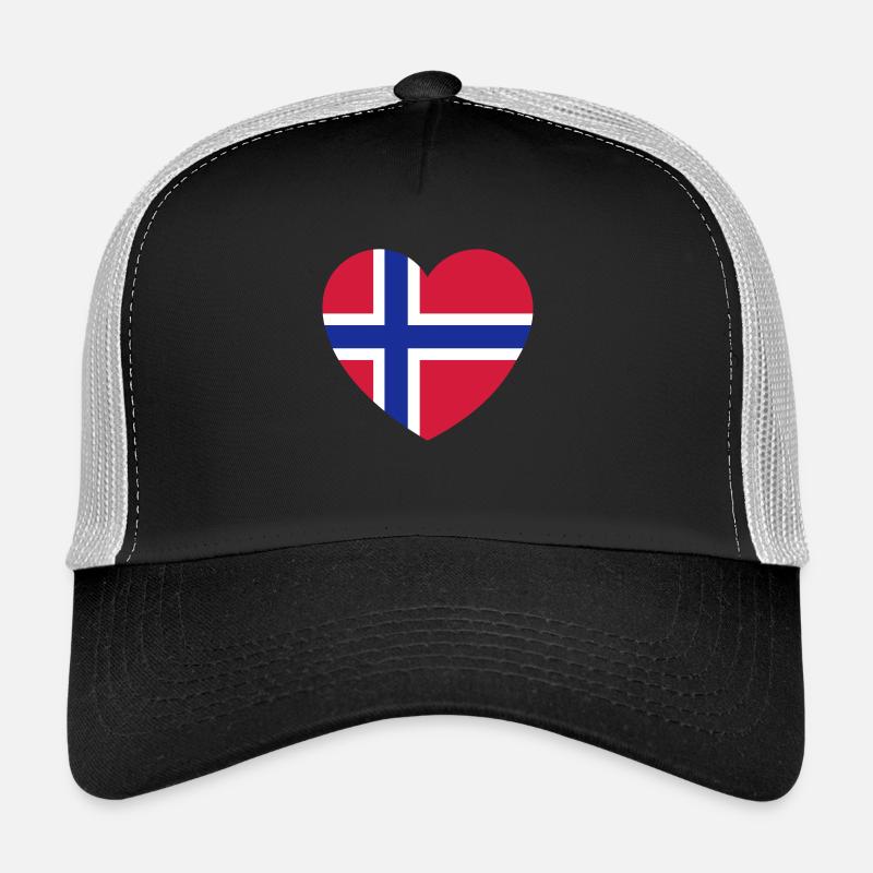 Coeur Norvège Casquette trucker 