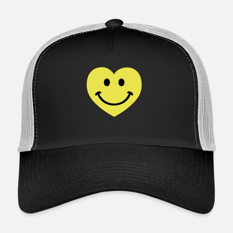 smiley smiling heart Trucker Cap