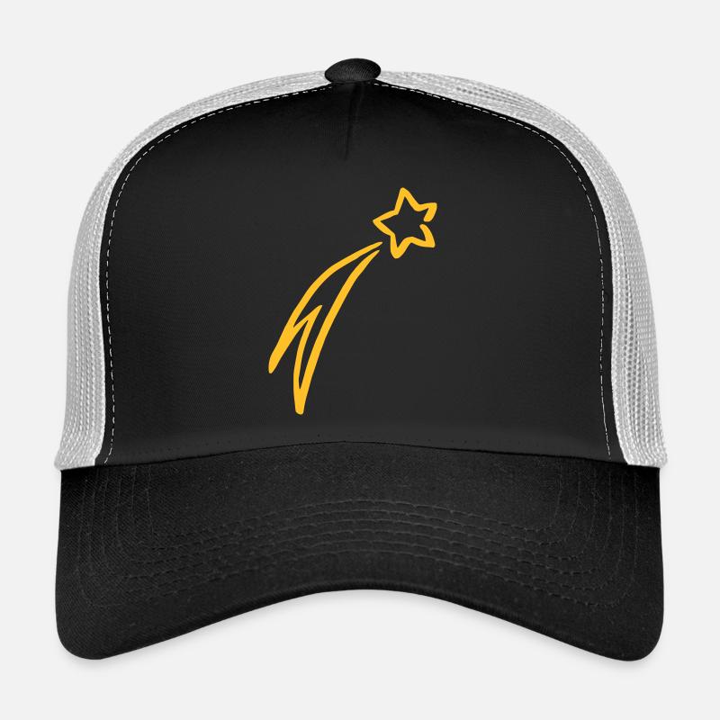 Sternschnuppe drawing - Trucker Cap - Schwarz/Steingrau