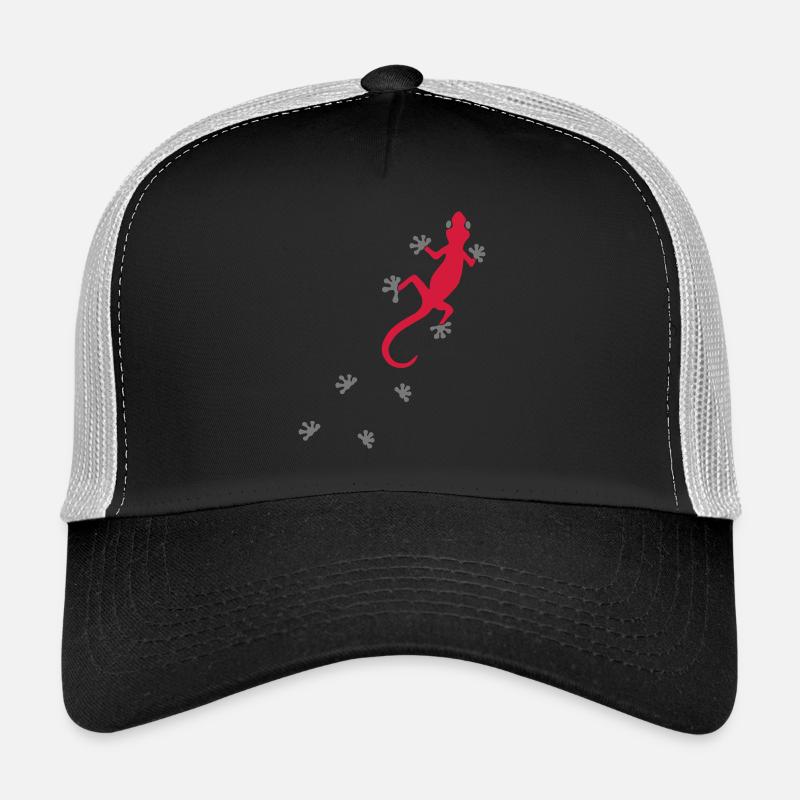 gecko - Casquette trucker - noir/gris pierre
