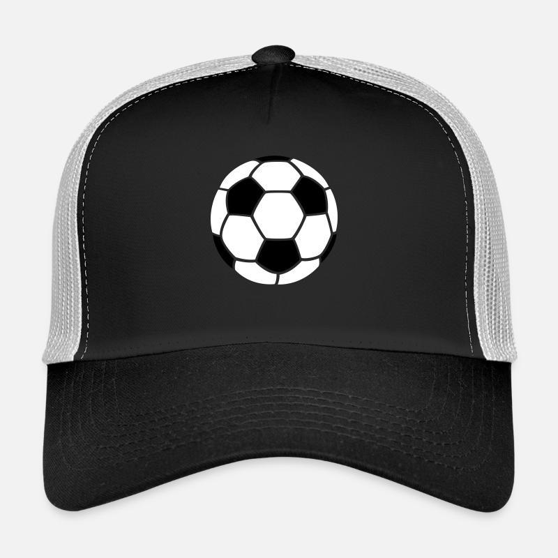 fussball - Trucker Cap - Schwarz/Steingrau