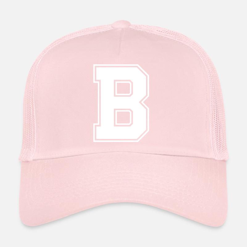 B Lettre Casquette trucker 
