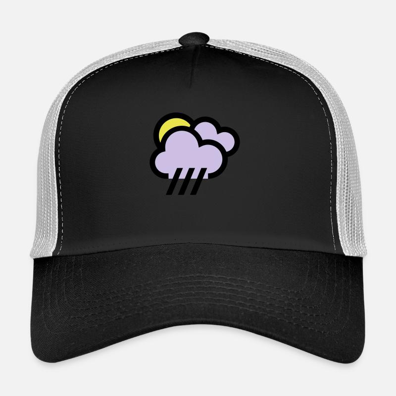 Temps pluvieux, mauvais temps, icône de refroidissement Casquette trucker 