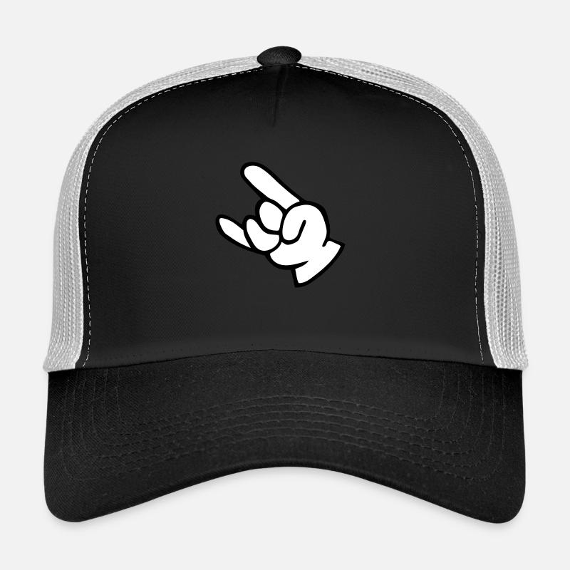 rock n roll hand fork Trucker Cap