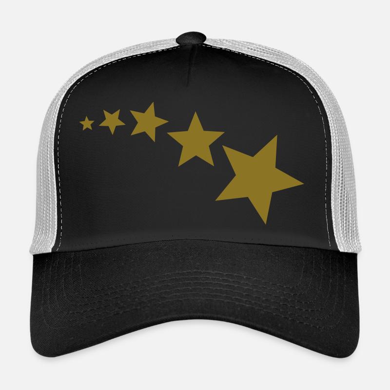 5 stars - Trucker Cap - black/stone grey