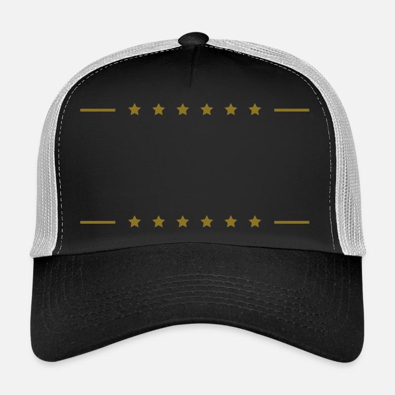 Trame de lignes d'étoiles Casquette trucker 