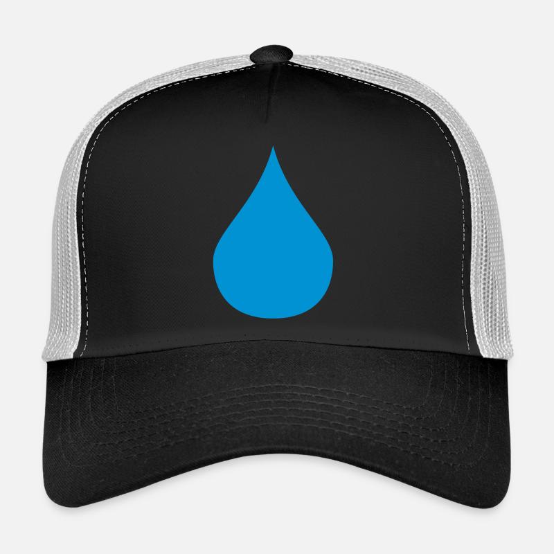 tropfen - Trucker Cap - Schwarz/Steingrau