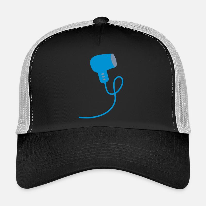Cheveux sèche-cheveux salon de coiffure coiffeur c Casquette trucker 